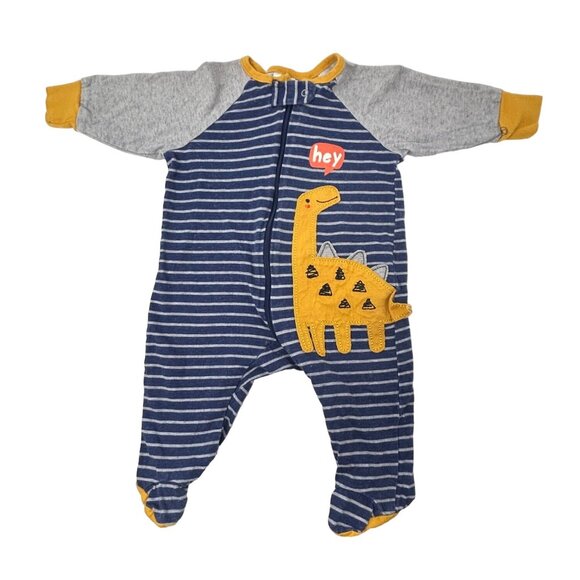 Baby Boy's - 3 Sleepers  in Navy & White with Colorful Designs - Size 0-3 Month - Picture 4 of 9